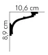 Dekoratívna lišta na strop MD110 200 x 8.9 x 10.6 cm Mardom