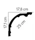 Dekoratívna lišta na strop MDA109 200 x 17 x 17.8 cm Mardom