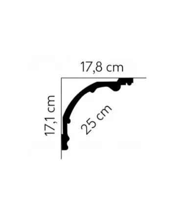 Dekoratívna lišta na strop MDA113 200 x 17 x 17.8 cm Mardom