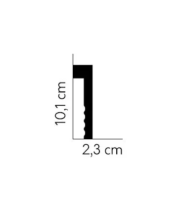 Podlahová lišta MD006 200 x 10.1 x 2.3 cm Mardom