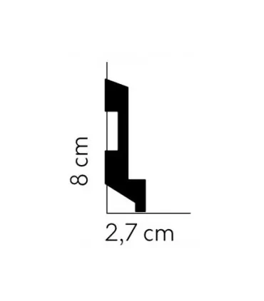 Podlahová lišta MD024 200x8x2.7 cm Mardom