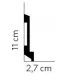 Podlahová lišta MD025 200x11x2.7 cm Mardom