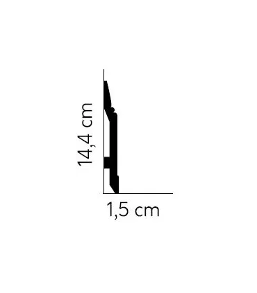 Podlahová lišta MD361 200x14.4x1.5 cm Mardom