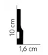 Podlahová lišta QS009 200x10x1.6 cm Mardom