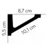 Dekoratívna lišta na strop MDB132 200x5.5x8.7 cm Mardom