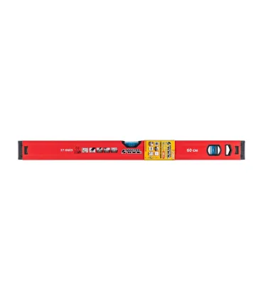 Vodováha stavebná hliníková MASTERTOOL PROFI 60 cm 2 libely 0,5 mm/m 0,03° výklenok pre montáž na potrubia 37-0603