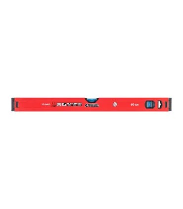 Vodováha stavebná hliníková MASTERTOOL PROFI 60 cm 2 libely 0,5 mm/m 0,03° výklenok pre montáž na potrubia 37-0603