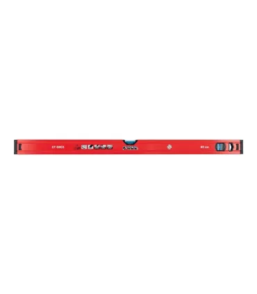Vodováha stavebná hliníková MASTERTOOL PROFI 80 cm 2 libely 0,5 mm/m 0,03° výklenok pre montáž na potrubia 37-0803