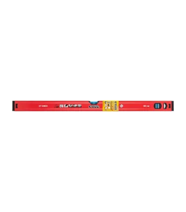 Vodováha stavebná hliníková MASTERTOOL PROFI 80 cm 2 libely 0,5 mm/m 0,03° výklenok pre montáž na potrubia 37-0803