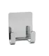 Jednoduchý samolepiaci vešiak Inox matt, Base 220, 61601-21