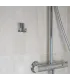 Jednoduchý samolepiaci vešiak Inox matt, Base 220, 61601-21