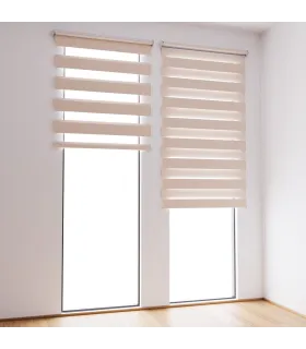 Roleta Deň a Noc na panoramatické okno svetloružový mramor