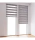 Roleta Deň a Noc na panoramatické okno Oceľová