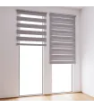 Roleta Deň a Noc na panoramatické okno Oceľová