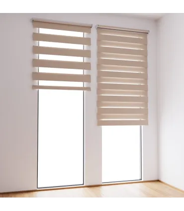 Roleta Deň a Noc na panoramatické okno Káva s mliekom