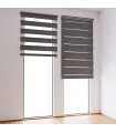 Roleta Deň a Noc na panoramatické okno Grafitová