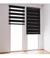 Roleta Deň a Noc na panoramatické okno Čierna