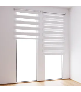Roleta Deň a Noc na panoramatické okno Biela