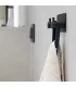 Dvojitý samolepiaci vešiak čierny, Base 200, 605222-21