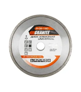 Kotúč diamantový GRANITE UNIVERSAL 180*2,4 mm 22-24% 8600 ot./min 9-05-180