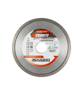 Kotúč diamantový GRANITE UNIVERSAL 125*2 mm 22-24% 12200 ot./min 9-05-125