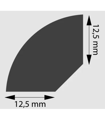 Dokončovacia lišta DMS WT12A 200 x 1,25 x 1,25 cm