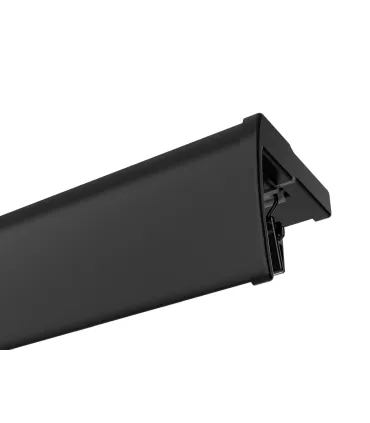 Koľajnica čierna hliníková stropná dvojitá Smart Black Plus