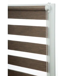 Roleta Deň a Noc Delux Plus séria Mocha Wood DN23