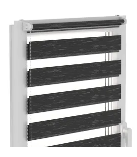 Roleta Deň a Noc Delux Plus séria Graphite Black DN33