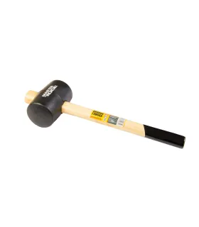 Kladivo gumené MASTERTOOL 60 mm 450 g drevená násada čierna 02-0302