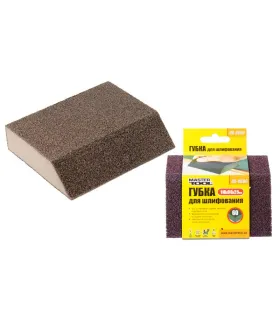 Hubka brúsna skosená trapez MASTERTOOL TRAPÉZIA P60 110*90*25 mm 08-0606