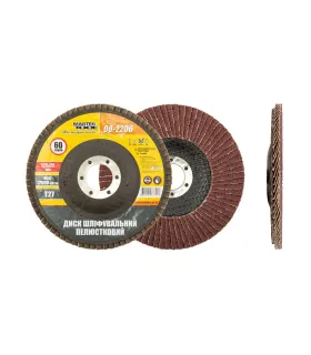 Kotúč brúsny lamelový MASTERTOOL Т27 P60 125*22 mm 08-2206