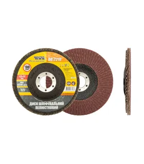 Kotúč brúsny lamelový MASTERTOOL Т27 P100 125*22 mm 08-2210