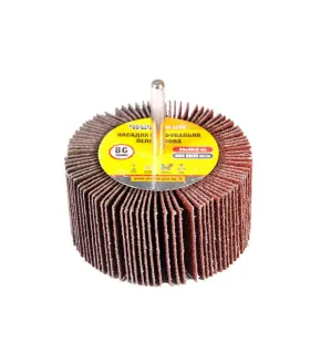 Valec lamelový brúsny MASTERTOOL 80*40 mm P80 s hriadeľom 6 mm 08-2298