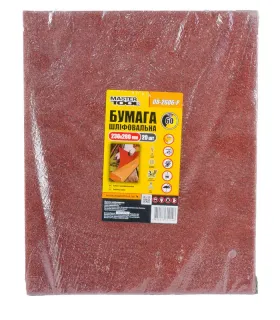 Papier brúsny vodeodolný MASTERTOOL 230*280 mm P 60 20 ks 08-2606-Р