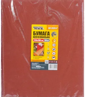Papier brúsny vodeodolný MASTERTOOL 230*280 mm P240 20 ks 08-2624-Р