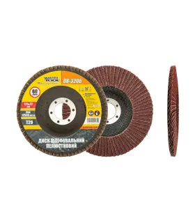 Kotúč brúsny lamelový MASTERTOOL Т29 P60 125*22 mm 08-3206