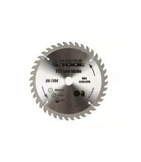 Pílový kotúč na rezanie dreva MASTERTOOL zuby z karbidu volfrámu 185*20*40Т, adaptér 20-16 08-7194