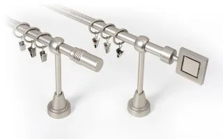 Garníže jednoduché Ø19 mm satin nickel 