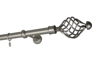 Garníže jednoduché Ø25 mm satin nickel 
