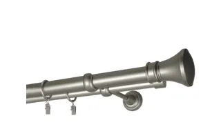 Garníže dvojité Ø25 mm satin nickel 